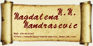 Magdalena Mandrašević vizit kartica